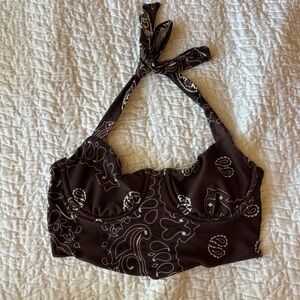 Fashion Nova Chocolate Halter Top